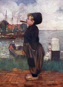 A Boy Smoking, Volendam